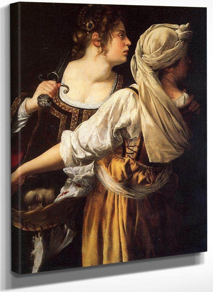 Judith And Her Maidservant 1619 By Artemisia Gentileschi Fine Art Print