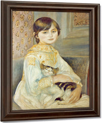 Julie Manet With Cat By Pierre Auguste Renoir Fine Art Print