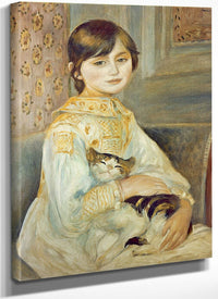 Julie Manet With Cat By Pierre Auguste Renoir Fine Art Print