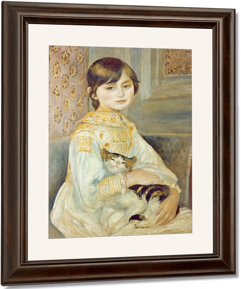 Julie Manet With Cat By Pierre Auguste Renoir Fine Art Print