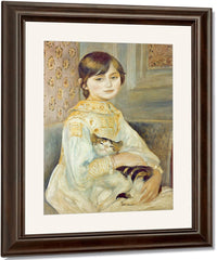 Julie Manet With Cat By Pierre Auguste Renoir Fine Art Print