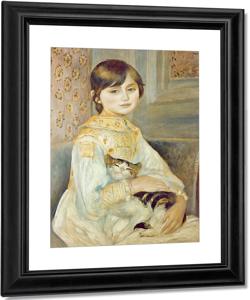 Julie Manet With Cat By Pierre Auguste Renoir Fine Art Print
