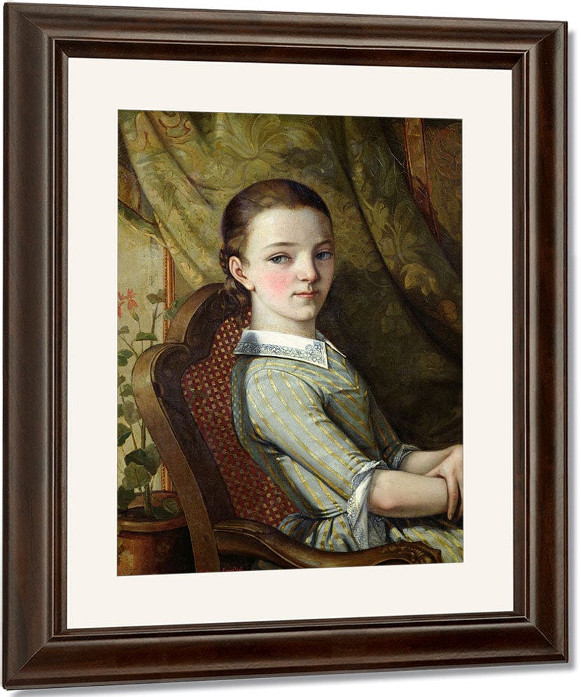 Juliette Courbet (1831 1915) By Jean Desire Gustave Courbet Fine Art Print