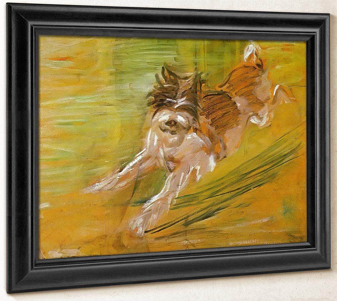 Jumping Dog Schlick By Franz Marc Fine Art Print