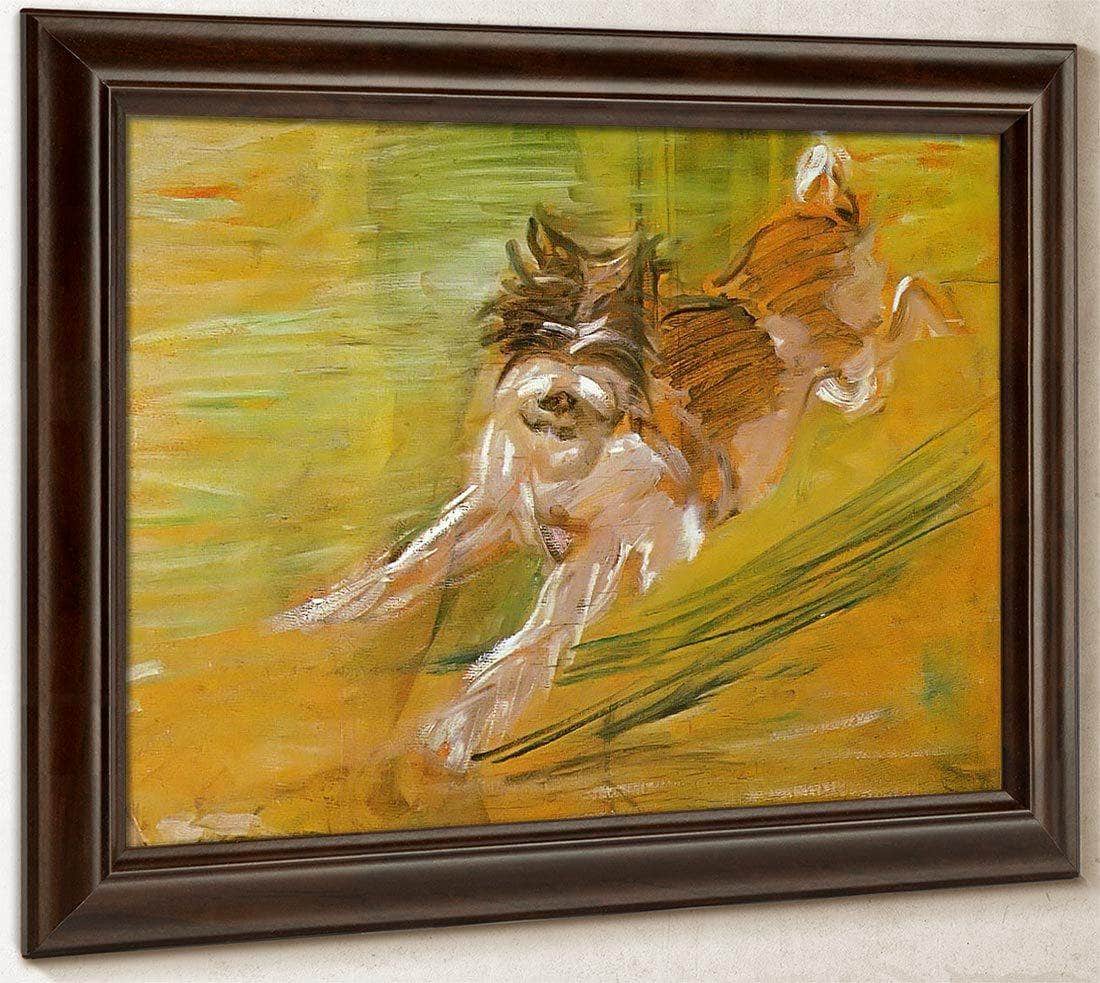 Jumping Dog Schlick By Franz Marc Fine Art Print