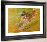Jumping Dog Schlick By Franz Marc Fine Art Print