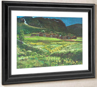 June Night And Old West Country Farmyard By Nicolai Astrup Fine Art Print