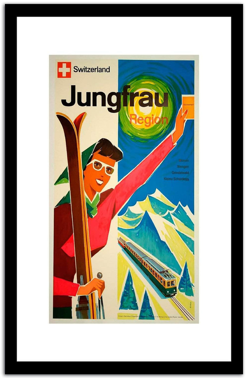 Jungfrau  Vintage Poster Fine Art Print