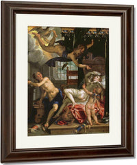 Jupiter And Danae By Joachim Wtewael Fine Art Print