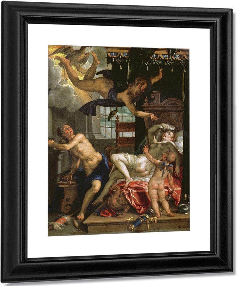 Jupiter And Danae By Joachim Wtewael Fine Art Print