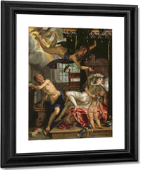 Jupiter And Danae By Joachim Wtewael Fine Art Print