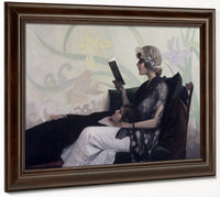 Just A Couple Of Girls By Harry Wilson Watrous Fine Art Print