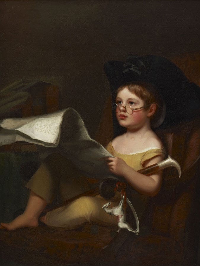 Juvenile Ambition (Grandfather's Hobby) By Thomas Sully Fine Art Print
