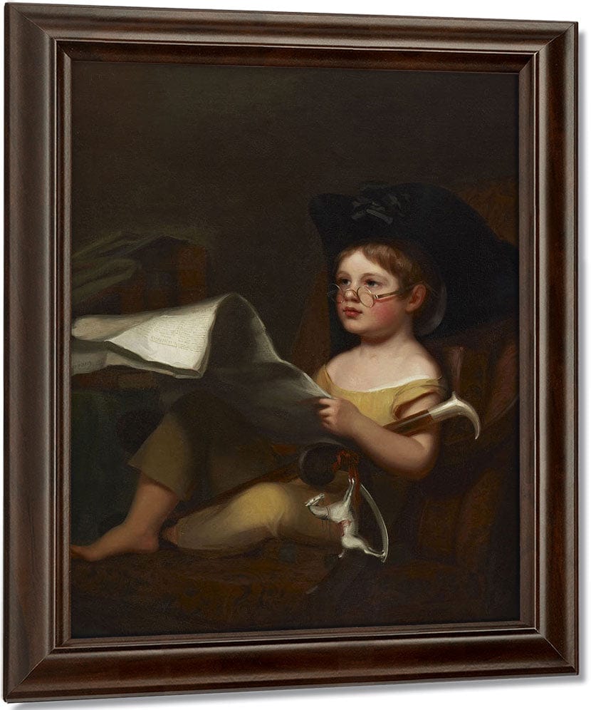 Juvenile Ambition (Grandfather's Hobby) By Thomas Sully Fine Art Print