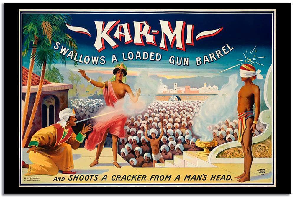 Kar  Mi  Vintage Circus Poster Fine Art Print