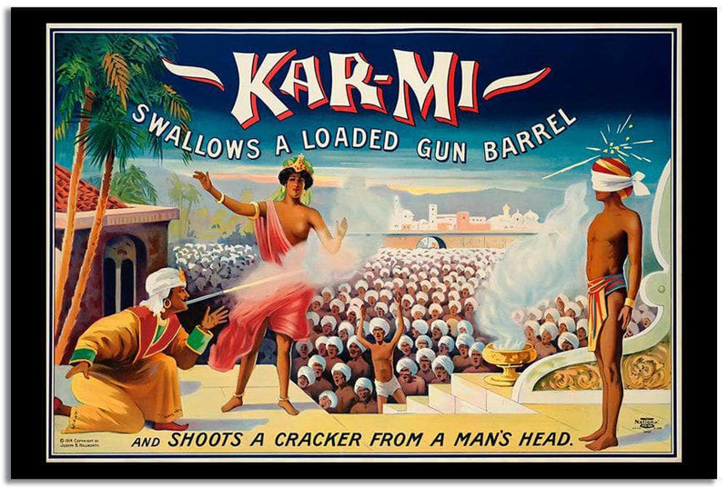Kar  Mi  Vintage Circus Poster Fine Art Print