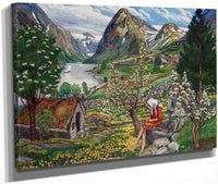 Kari   Motif From Sunde 1 By Nicolai Astrup Fine Art Print