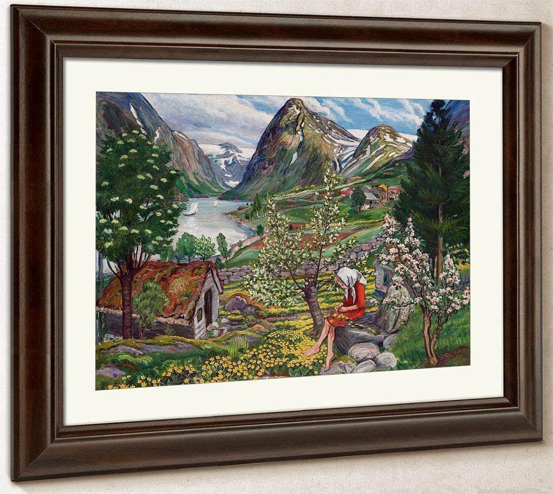 Kari   Motif From Sunde 1 By Nicolai Astrup Fine Art Print