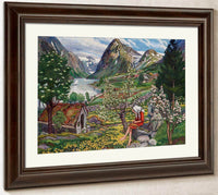 Kari   Motif From Sunde 1 By Nicolai Astrup Fine Art Print