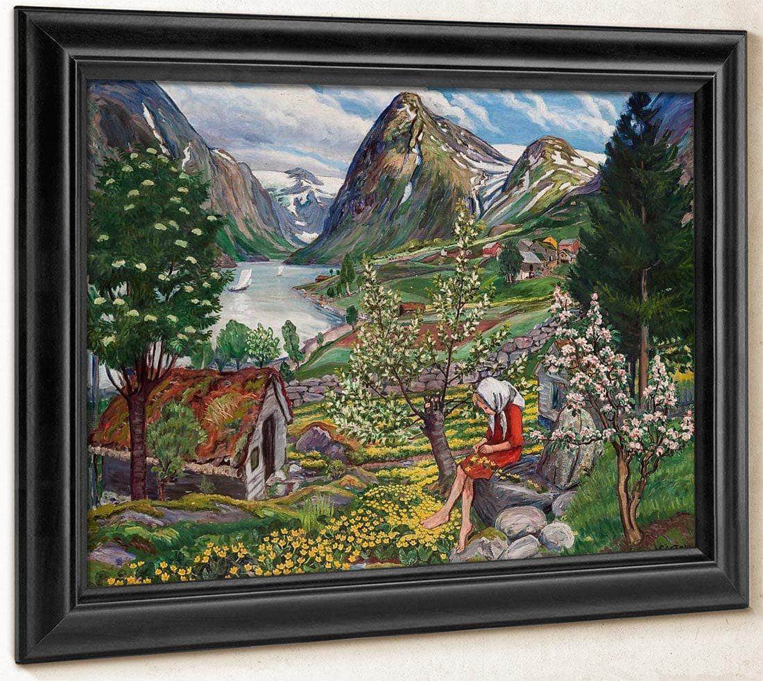 Kari   Motif From Sunde 1 By Nicolai Astrup Fine Art Print