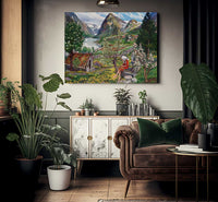 Kari   Motif From Sunde 1 By Nicolai Astrup Fine Art Print