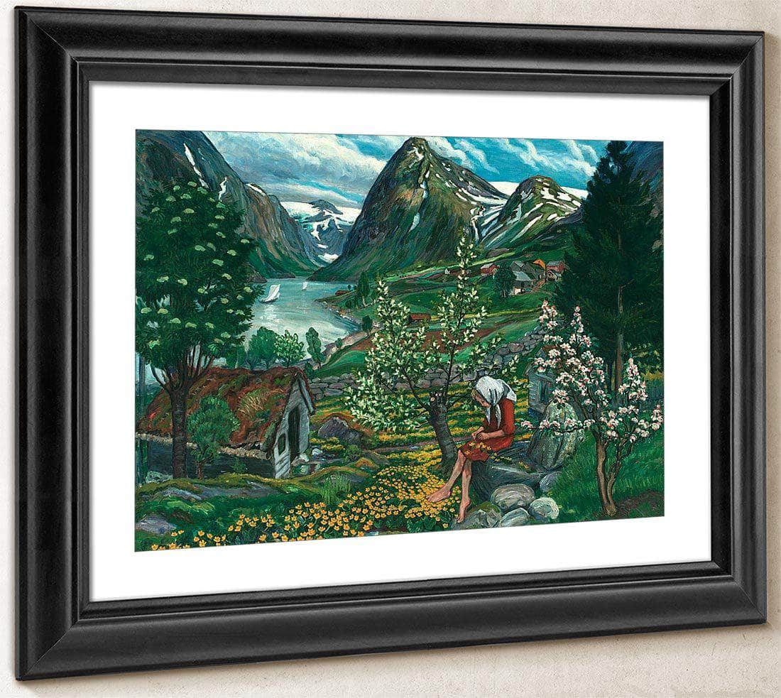 Kari   Motif From Sunde By Nicolai Astrup Fine Art Print