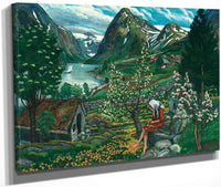 Kari   Motif From Sunde By Nicolai Astrup Fine Art Print