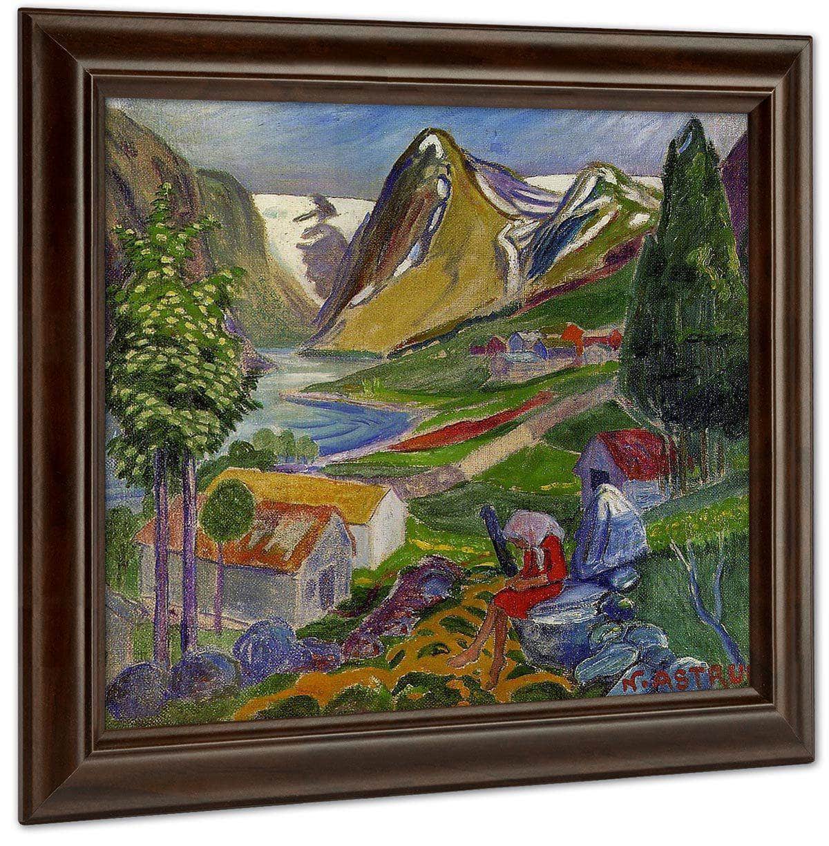 Kari Paa Sunde By Nicolai Astrup Fine Art Print