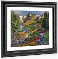 Kari Paa Sunde By Nicolai Astrup Fine Art Print