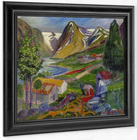 Kari Paa Sunde By Nicolai Astrup Fine Art Print