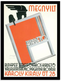 Karoly Kiraly Ut 28  Vintage Poster Fine Art Print