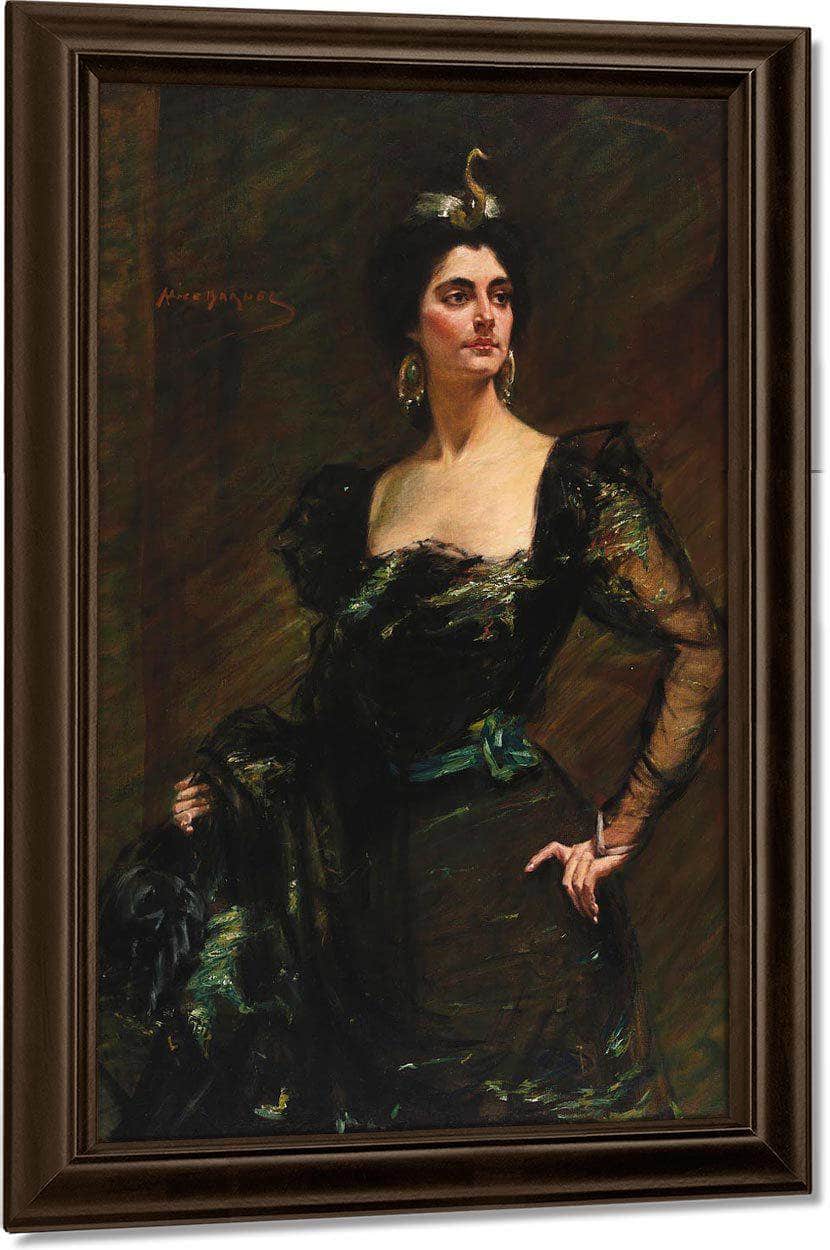 Kate Deering Ridgely By Alice Pike Barney Fine Art Print