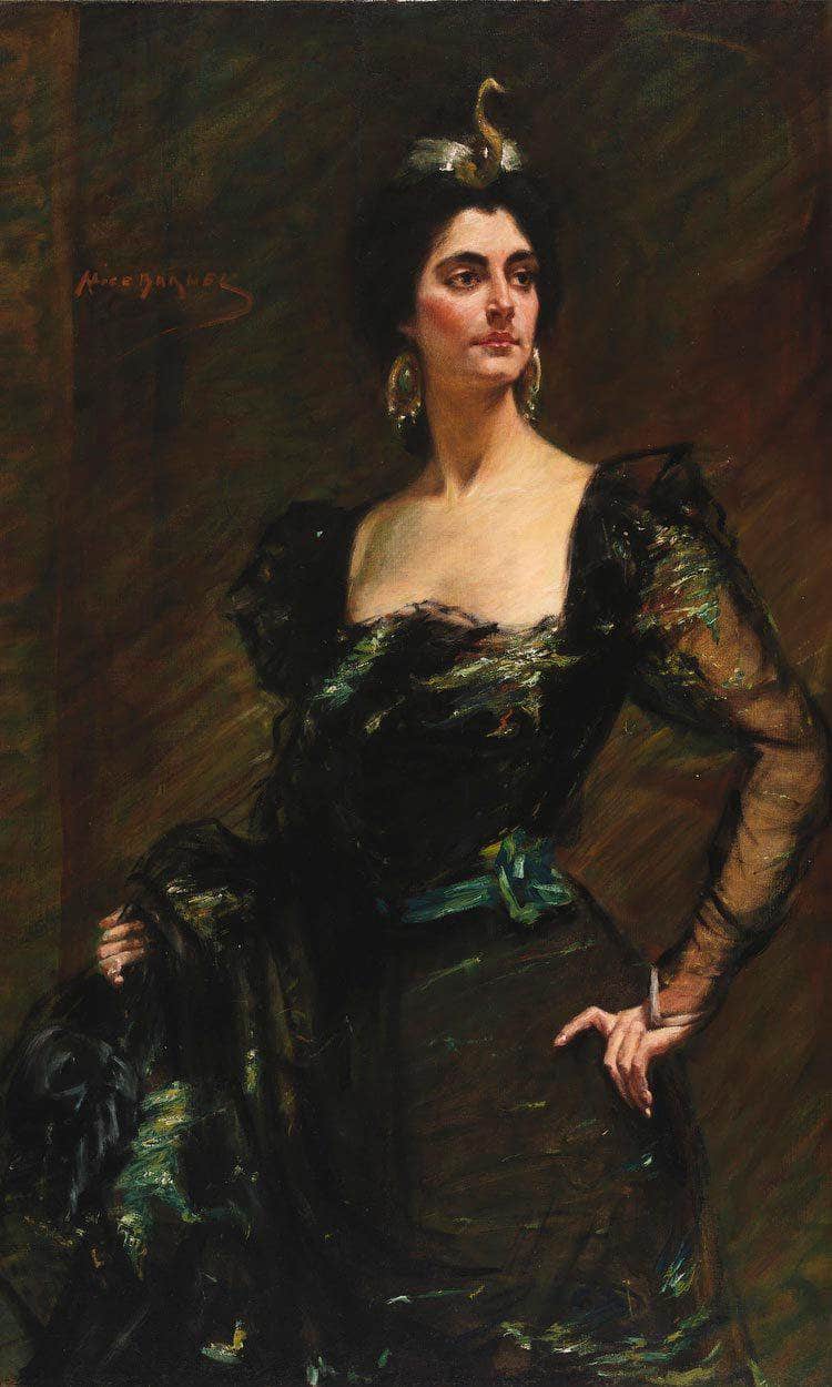 Kate Deering Ridgely By Alice Pike Barney Fine Art Print