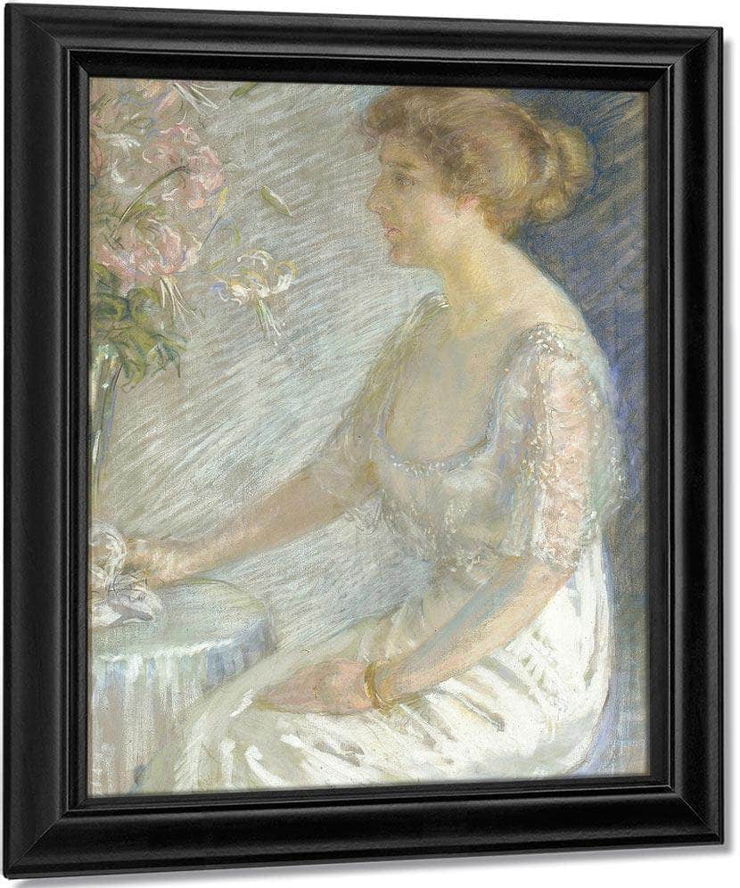 Katherine Hemmick Johnson By Alice Pike Barney Fine Art Print