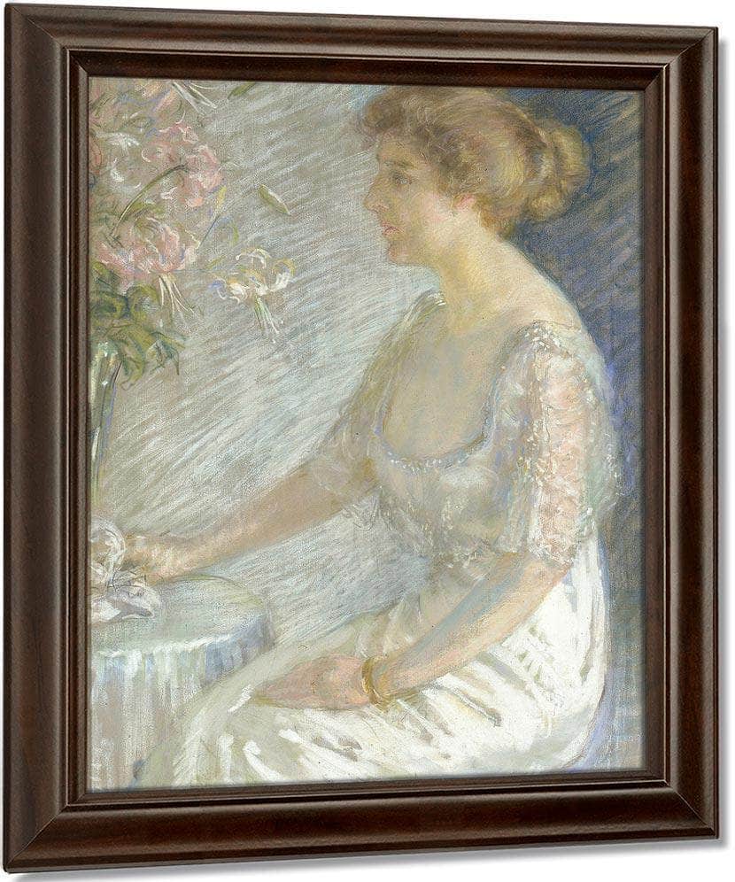 Katherine Hemmick Johnson By Alice Pike Barney Fine Art Print