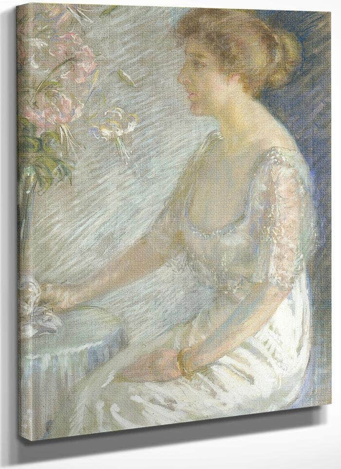 Katherine Hemmick Johnson By Alice Pike Barney Fine Art Print