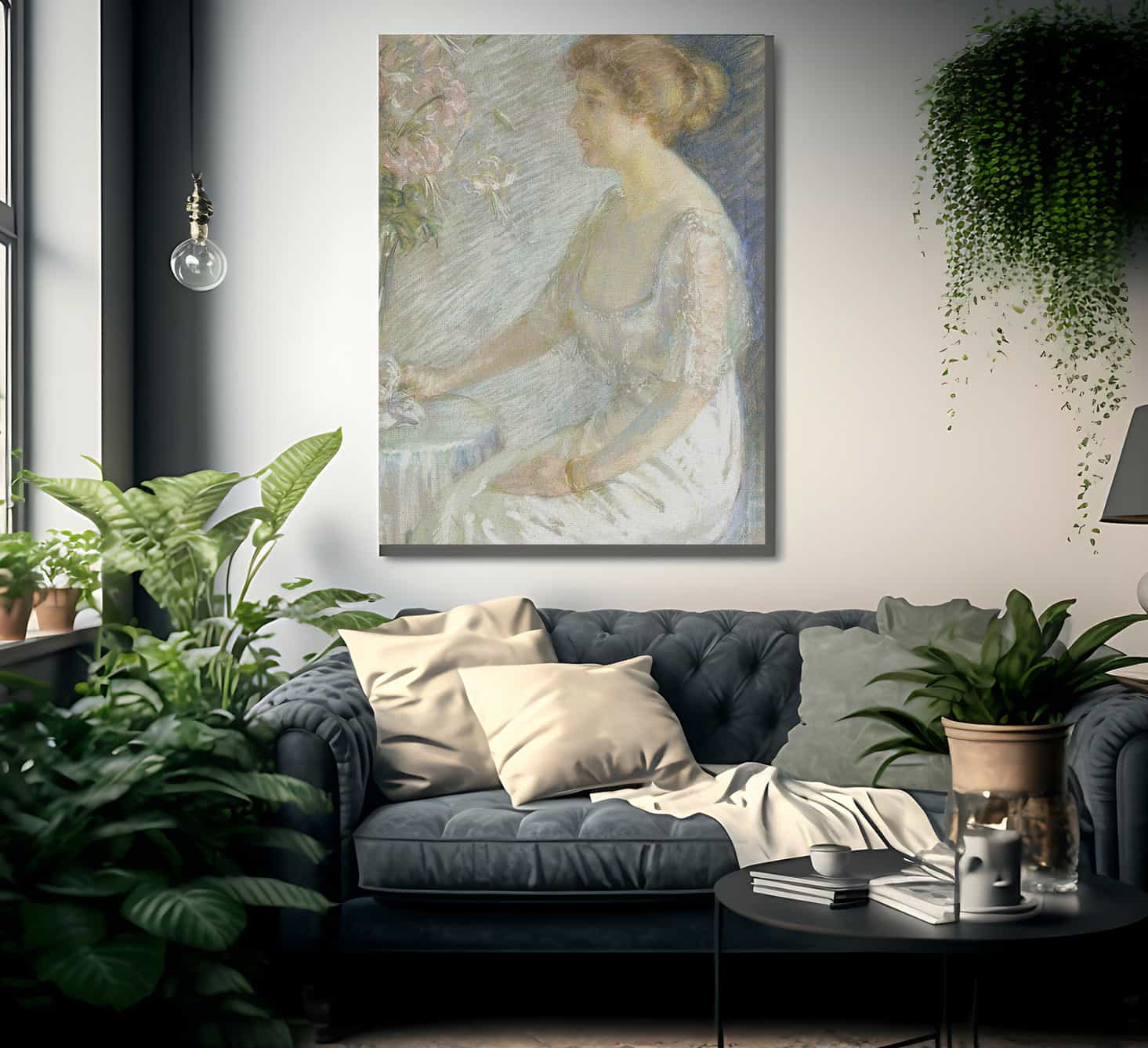Katherine Hemmick Johnson By Alice Pike Barney Fine Art Print