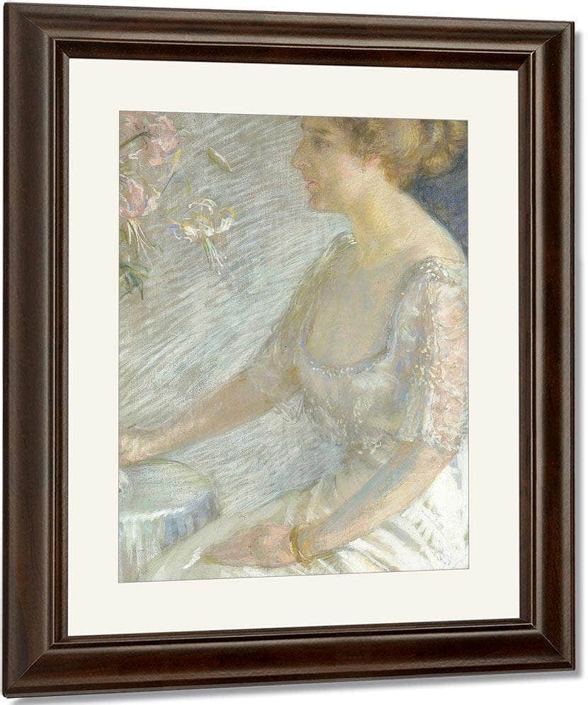 Katherine Hemmick Johnson By Alice Pike Barney Fine Art Print