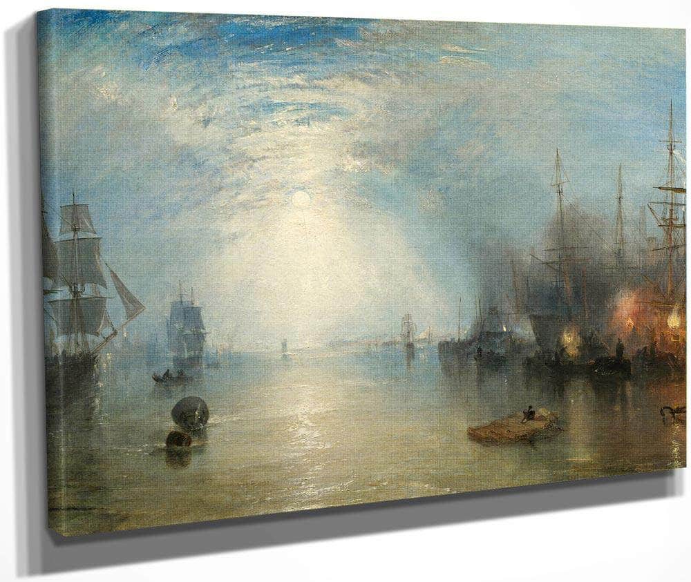 Keelmen Heaving In Coals By Moonlight 1835 1 By Joseph Mallord William Turner Fine Art Print
