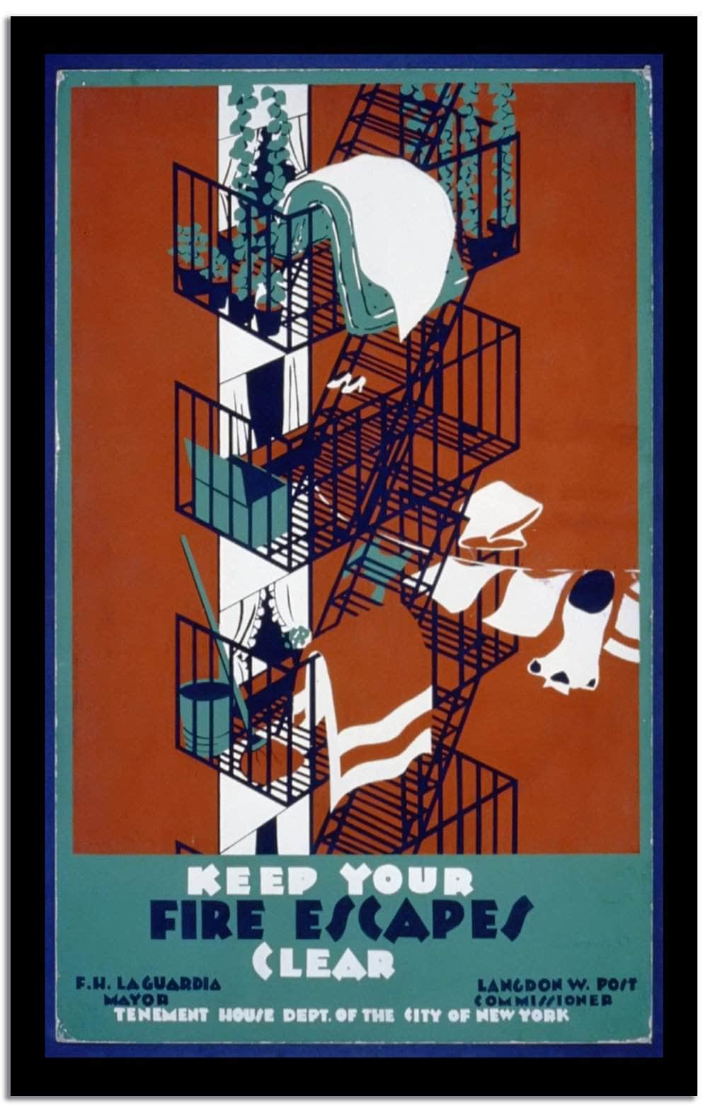 Keep Your Clear  Vintage Poster Fine Art Print