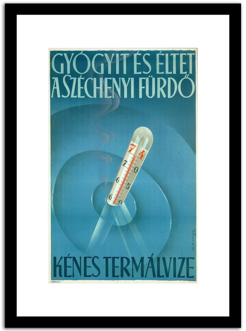 Kenes Termalvize  Vintage Poster Fine Art Print