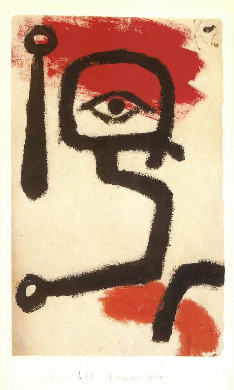 Kettle Drummer By Paul Klee Fine Art Print