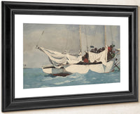 Key West, Hauling Anchor By Winslow Homer Fine Art Print