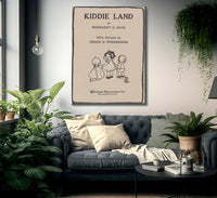 Kiddie Land Title Page Ill By Grace G Drayton Fine Art Print
