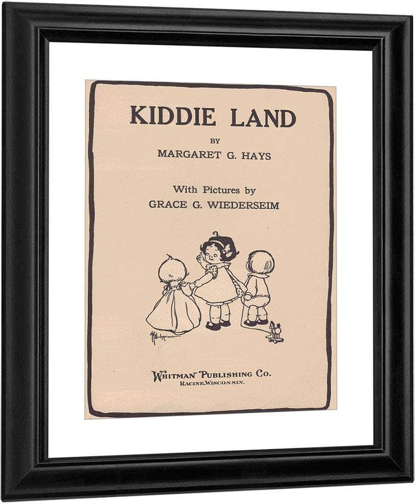 Kiddie Land Title Page Ill By Grace G Drayton Fine Art Print