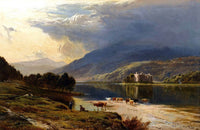 Kilchurn Castle, Loch Awe Painting Sidney Richard Percy Canvas Art Fine Art Print