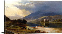 Kilchurn Castle, Loch Awe Painting Sidney Richard Percy Canvas Art Fine Art Print