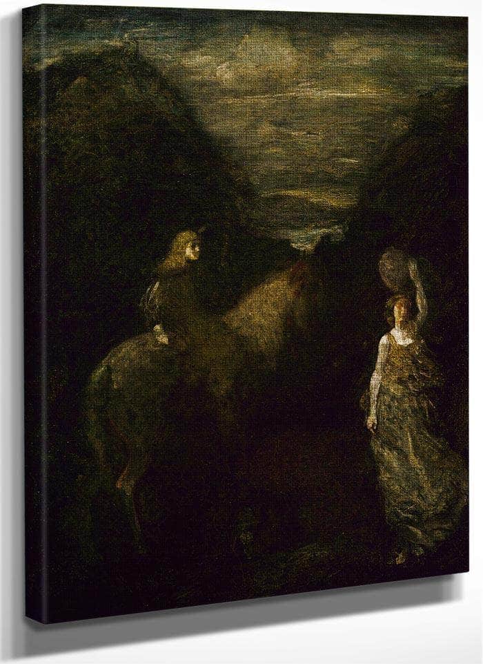King Cophetua And The Beggar Maid By Albert Pinkhamryder Fine Art Print