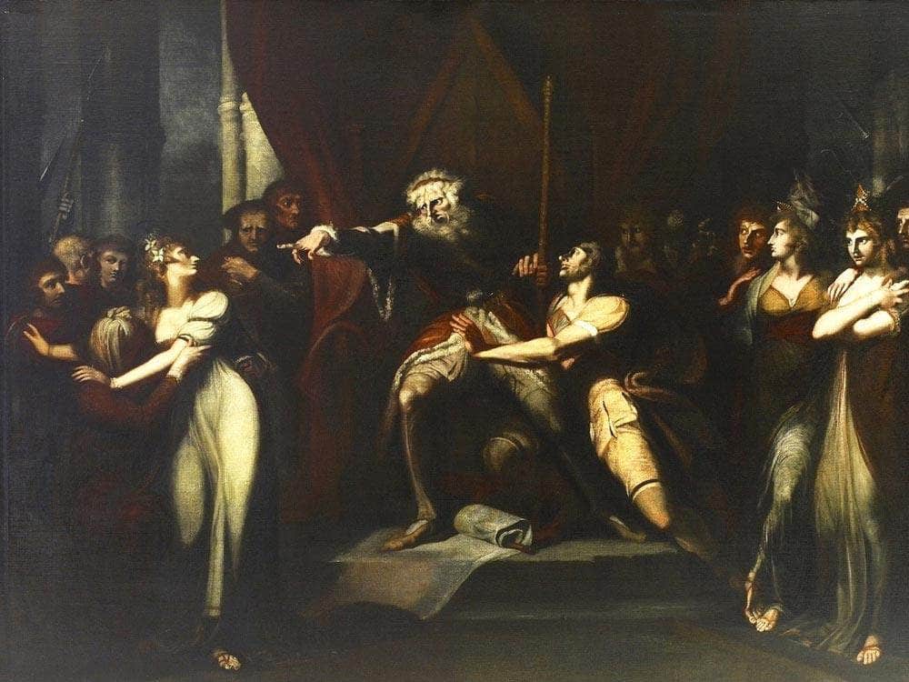 King Lear Banishing Cordelia By Henry Fuseli Fine Art Print