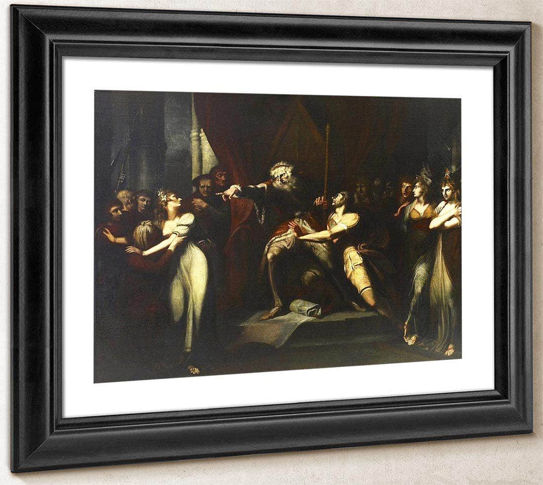 King Lear Banishing Cordelia By Henry Fuseli Fine Art Print